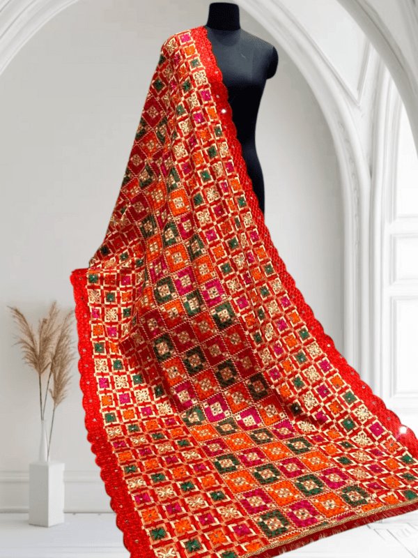 Luxurious Heavy work Phulkari Dupatta